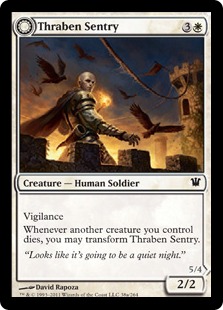 【ENG】《スレイベンの歩哨/Thraben Sentry》[ISD]