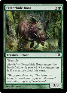 【ENG】【Foil】《ただれ皮の猪/Festerhide Boar》[ISD]