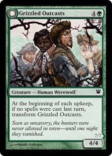 【ENG】【Foil】《灰毛ののけ者/Grizzled Outcasts》[ISD]