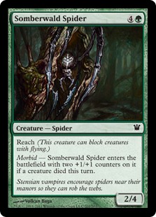 【ENG】【Foil】《ソンバーワルドの蜘蛛/Somberwald Spider》[ISD]