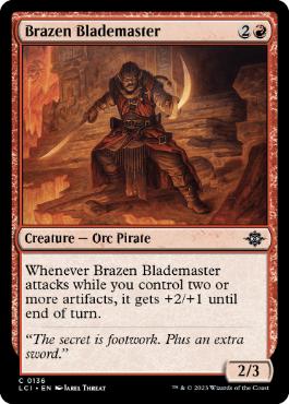 【ENG】【Foil】《鉄面連合の刃使い/Brazen Blademaster》[LCI]