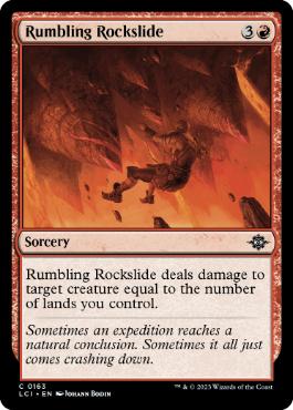 【ENG】【Foil】《轟く岩滑り/Rumbling Rockslide》[LCI]