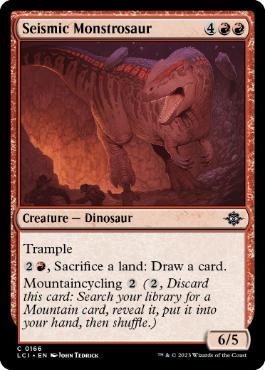 【ENG】【Foil】《地鳴りのモンストロサウルス/Seismic Monstrosaur》[LCI]