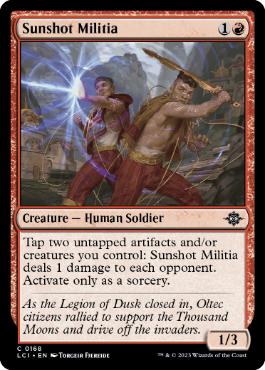 【ENG】【Foil】《太陽撃ちの民兵/Sunshot Militia》[LCI]