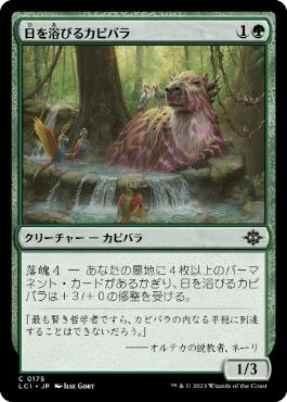 【JPN】【Foil】《日を浴びるカピバラ/Basking Capybara》[LCI]