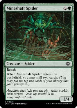 【ENG】【Foil】《竪坑の蜘蛛/Mineshaft Spider》[LCI]