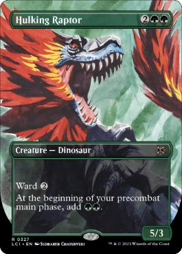 【ENG】【Foil】■ボーダーレス■《巨体の猛竜/Hulking Raptor》[LCI]