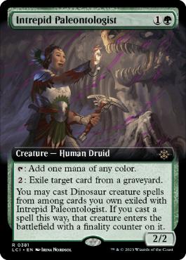 【ENG】【Foil】■拡張アート■《剛胆な古生物学者/Intrepid Paleontologist》[LCI]