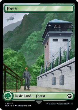 【ENG】【Foil】■フルアート■《森/Forest》[REX]