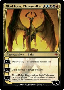 【ENG】《プレインズウォーカー、ニコル・ボーラス/Nicol Bolas, Planeswalker》[CON]