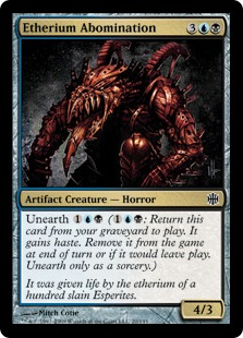 【ENG】【Foil】《エーテリウムの嫌悪者/Etherium Abomination》[ARB]