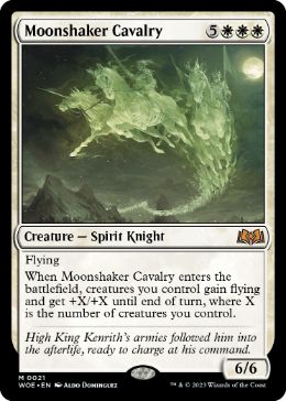 【ENG】【Foil】《月揺らしの騎兵隊/Moonshaker Cavalry》[WOE]