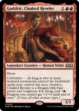 【ENG】【Foil】《擬態する歓楽者、ゴドリック/Goddric, Cloaked Reveler》[WOE]