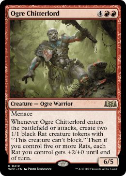 【ENG】【Foil】《オーガの囀王/Ogre Chitterlord》[WOE]