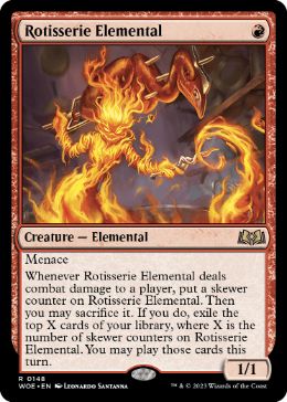 【ENG】【Foil】《ロティサリーの精/Rotisserie Elemental》[WOE]