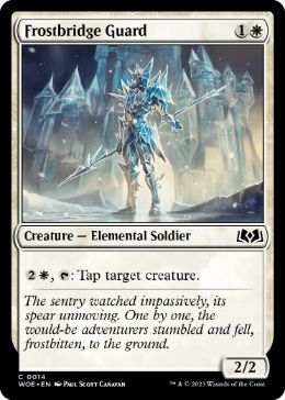 【ENG】【Foil】《霜橋の護衛/Frostbridge Guard》[WOE]
