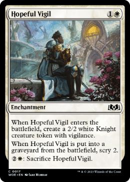 【ENG】【Foil】《希望ある祈祷/Hopeful Vigil》[WOE]