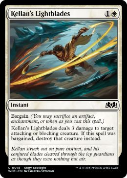 【ENG】【Foil】《ケランの光刃/Kellan's Lightblades》[WOE]