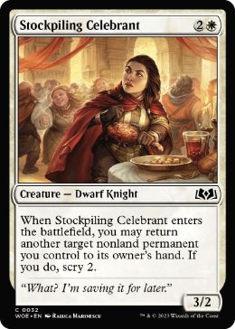 【ENG】【Foil】《備え蓄える祝賀者/Stockpiling Celebrant》[WOE]