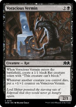 【ENG】【Foil】《大食の害獣/Voracious Vermin》[WOE]