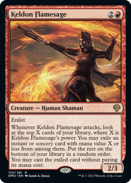 【ENG】《ケルドの炎賢者/Keldon Flamesage》[DMU]