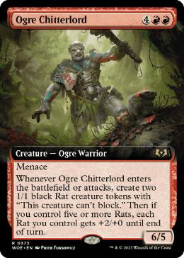 【ENG】■拡張アート■《オーガの囀王/Ogre Chitterlord》[WOE]