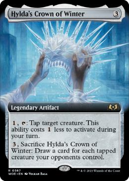 【ENG】【Foil】■拡張アート■《ヒルダの冬の王冠/Hylda's Crown of Winter》[WOE]