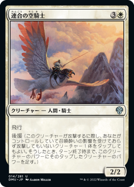 【JPN】【Foil】《連合の空騎士/Coalition Skyknight》[DMU]