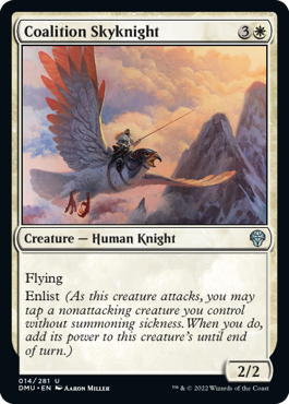 【ENG】【Foil】《連合の空騎士/Coalition Skyknight》[DMU]