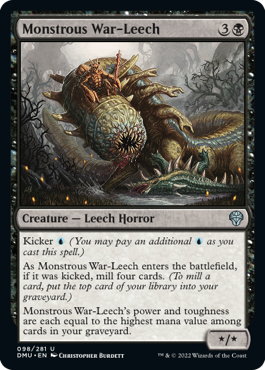 【ENG】《怪物的戦ヒル/Monstrous War-Leech》[DMU]