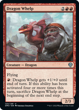 【ENG】《チビ・ドラゴン/Dragon Whelp》[DMU]