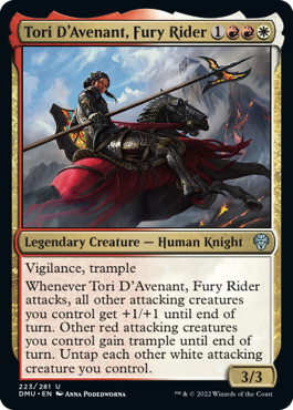 【ENG】《憤怒の乗り手、アヴナントのトーリ/Tori D'Avenant, Fury Rider》[DMU]