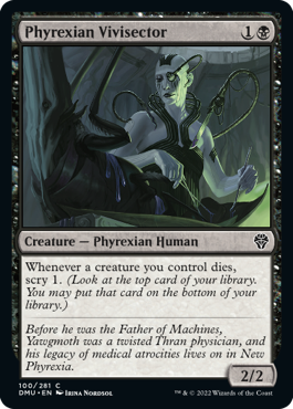 【ENG】《ファイレクシアの生体解剖者/Phyrexian Vivisector》[DMU]
