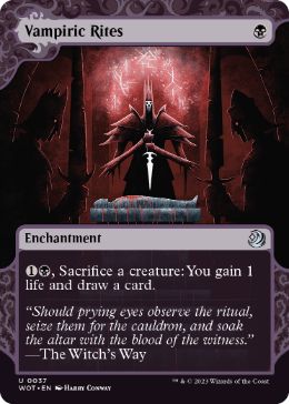 【ENG】【Foil】《吸血の儀式/Vampiric Rites》[WOT]