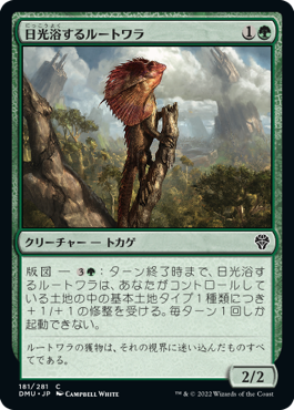 【JPN】【Foil】《日光浴するルートワラ/Sunbathing Rootwalla》[DMU]