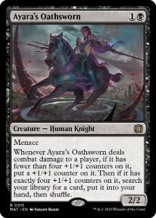 【ENG】【Foil】《アヤーラの誓約者/Ayara's Oathsworn》[MAT]