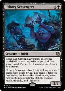 【ENG】【Foil】《アーボーグの掃除屋/Urborg Scavengers》[MAT]