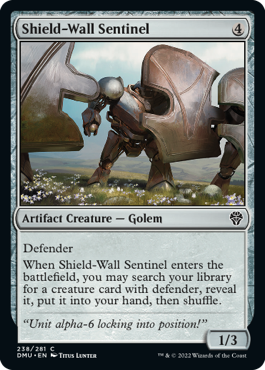 【ENG】【Foil】《盾壁の歩哨/Shield-Wall Sentinel》[DMU]