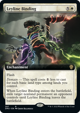 【ENG】【Foil】■拡張アート■《力線の束縛/Leyline Binding》[DMU]