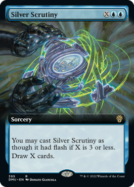 【ENG】【Foil】■拡張アート■《銀の精査/Silver Scrutiny》[DMU]