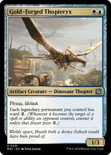 【ENG】《黄金造りの飛竜機械/Gold-Forged Thopteryx》[MAT]