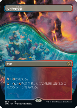 【JPN】【Foil】■ボーダーレス■《シヴの浅瀬/Shivan Reef》[DMU]
