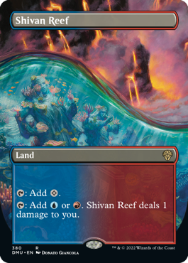 【ENG】【Foil】■ボーダーレス■《シヴの浅瀬/Shivan Reef》[DMU]