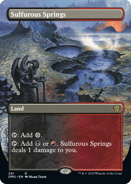【ENG】【Foil】■ボーダーレス■《硫黄泉/Sulfurous Springs》[DMU]