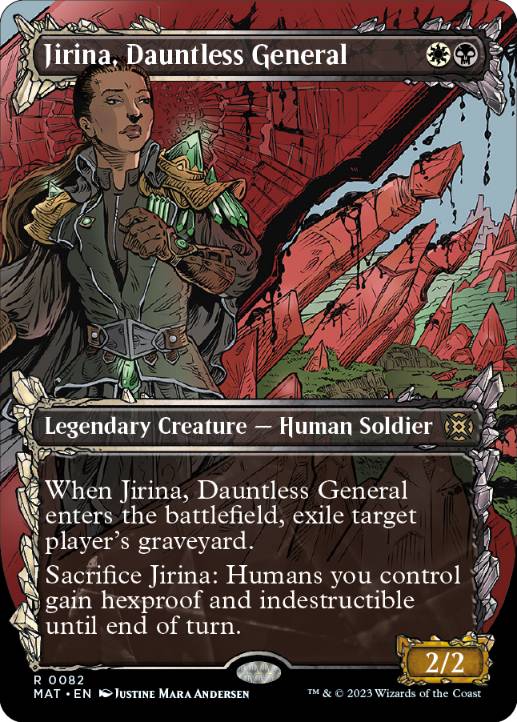 【ENG】■ショーケース■《不屈の将軍、ジリーナ/Jirina, Dauntless General》[MAT]