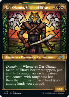 【ENG】【Foil】■ショーケース■《エフラヴァの末裔、ザー・オジャネン/Zar Ojanen, Scion of Efrava》[DMU]