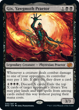 【ENG】【Foil】《ヨーグモスの法務官、ギックス/Gix, Yawgmoth Praetor》[BRO]