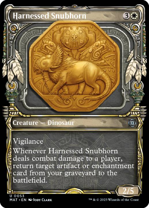 【ENG】■ショーケース■《装具つなぎの短角獣/Harnessed Snubhorn》[MAT]