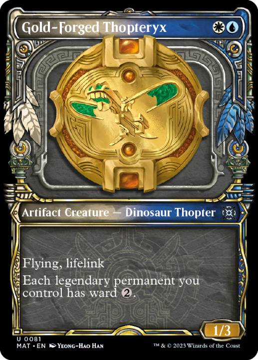 【ENG】■ショーケース■《黄金造りの飛竜機械/Gold-Forged Thopteryx》[MAT]
