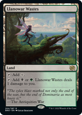 【ENG】《ラノワールの荒原/Llanowar Wastes》[BRO]